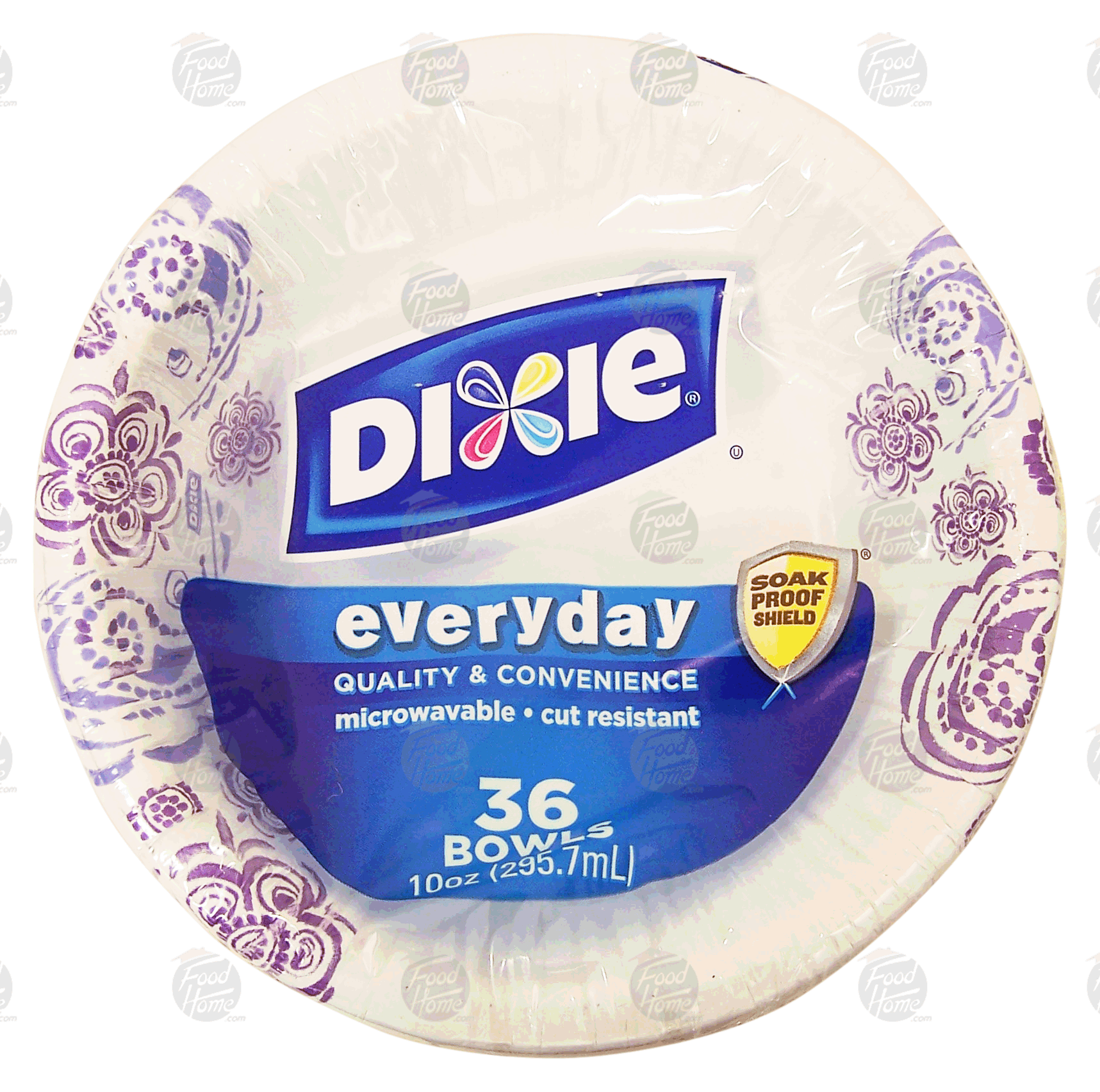 Dixie everyday paper bowls, 10-oz. microwavable, cut resistant, soak proof shield Full-Size Picture